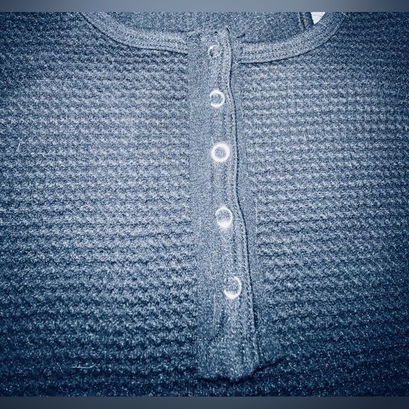 Harlow waffle snap crop top/ bralette, racerback, black, NWOT - Picture 7 of 8